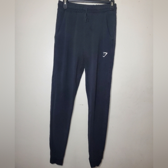 Womens Gymshark Black Joggers Size Small - Picture 1 of 11